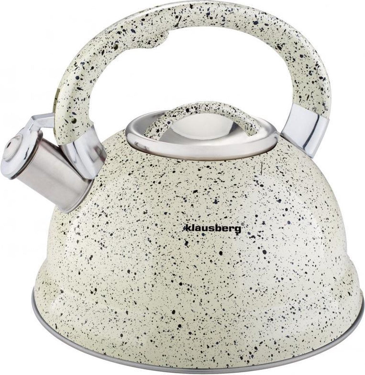 Klausberg 7047 w - Fluitketel - Beige - RVS - 2.7 liter