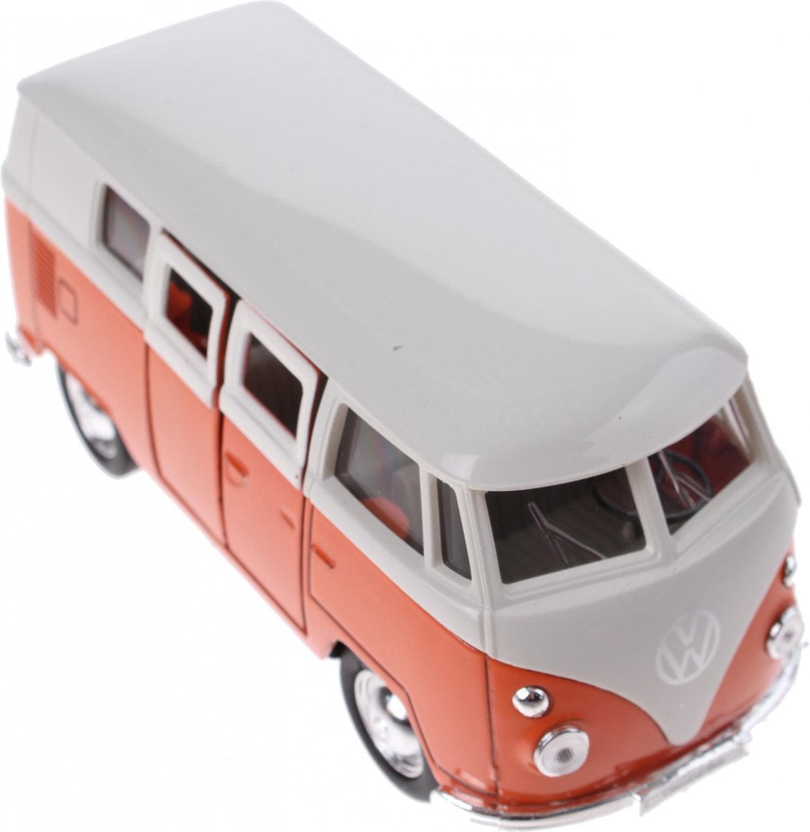 Welly Metalen Volkswagen Bus Oranje 11