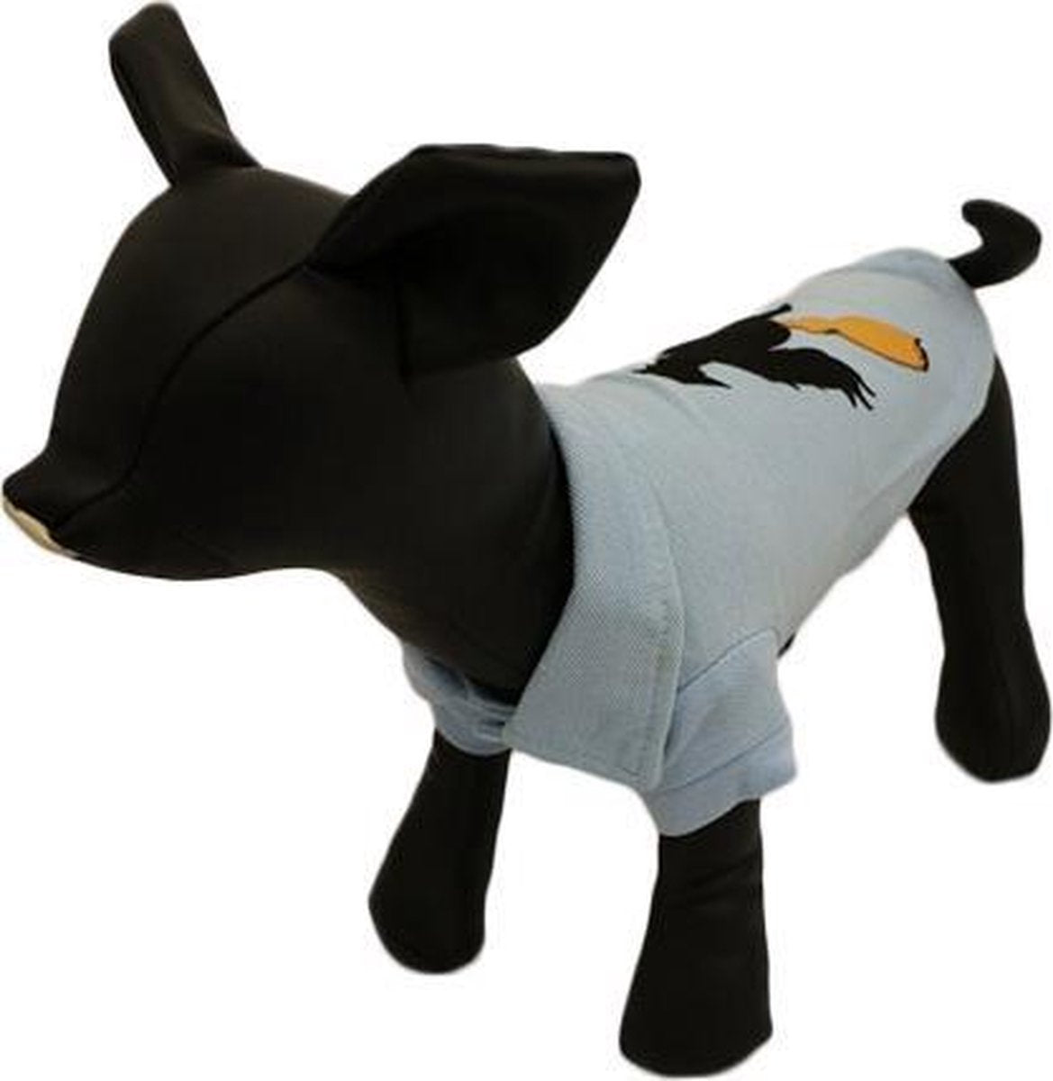 Halloween polo shirt voor de hond in de kleur licht blauw - XL ( rug lengte 36 cm