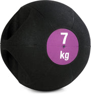 Medicijnbal Double-Grip 7 kg Krachtapparaataccessoire YOGISTAR