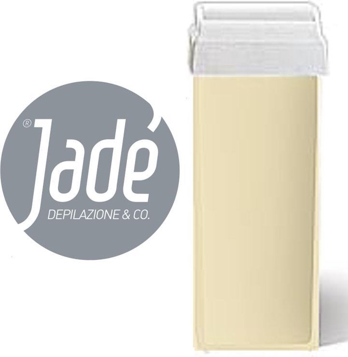 Jade Striphars voor de Man - 6 x  Harspatroon- 6 x  Harsvulling 100 ml - wax roll on- Universele maatvoering - Samengesteld met Zinc Oxide en  Mica