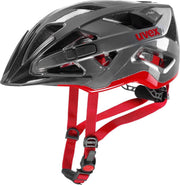 Uvex Uvex Active Sporthelm - Unisex - donkergrijs - rood