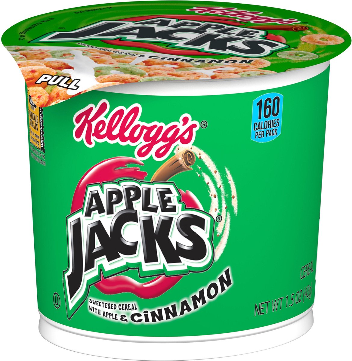 Kellogg's Apple Jack's Cereal Cup 6 x 1.5 oz / 42 gr