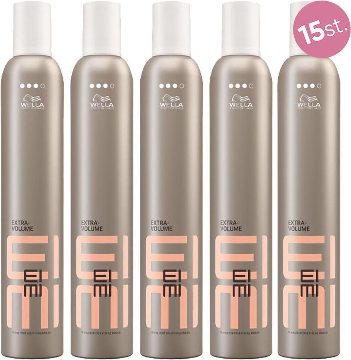 15X Wella EIMI Extra Volume Mousse 500ml