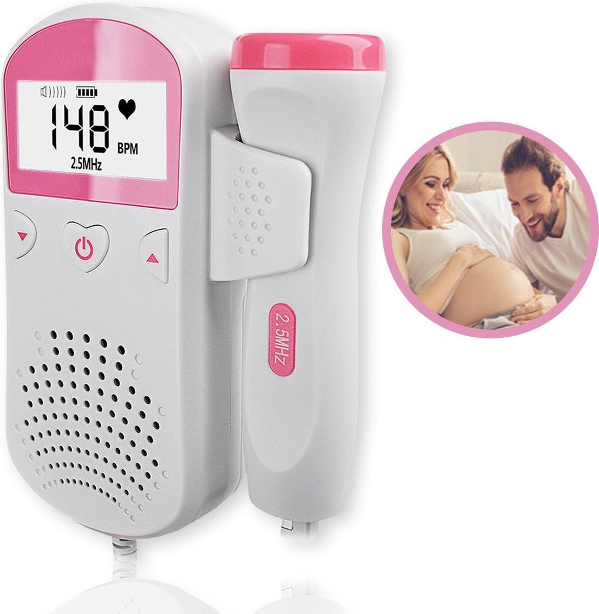 Coselle Doppler - Doppler Baby - Baby hartje monitor - Baby Hartslag Monitor - Angelsound  - Hartslagmeter baby - Inclusief batterijen