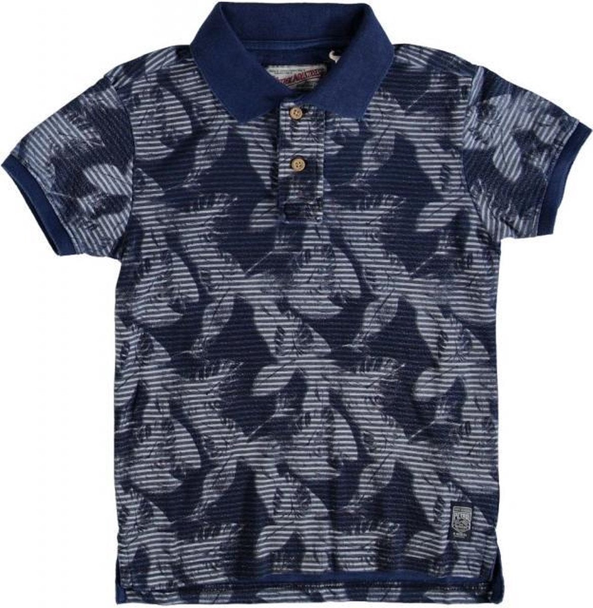 Petrol blauwe polo Maat - 92