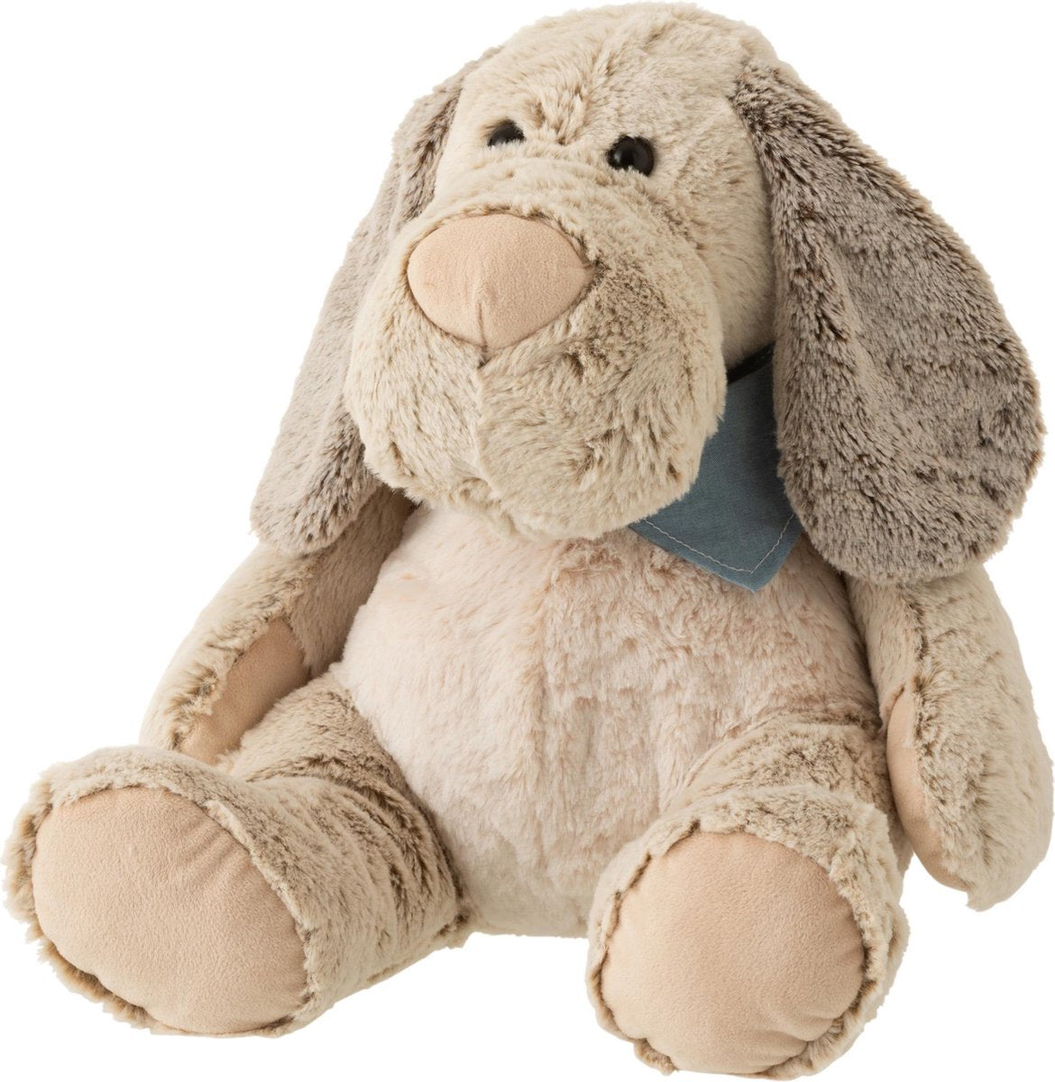 J-Line Hond Sjaal Zittend Pluche Lichtbruin Large