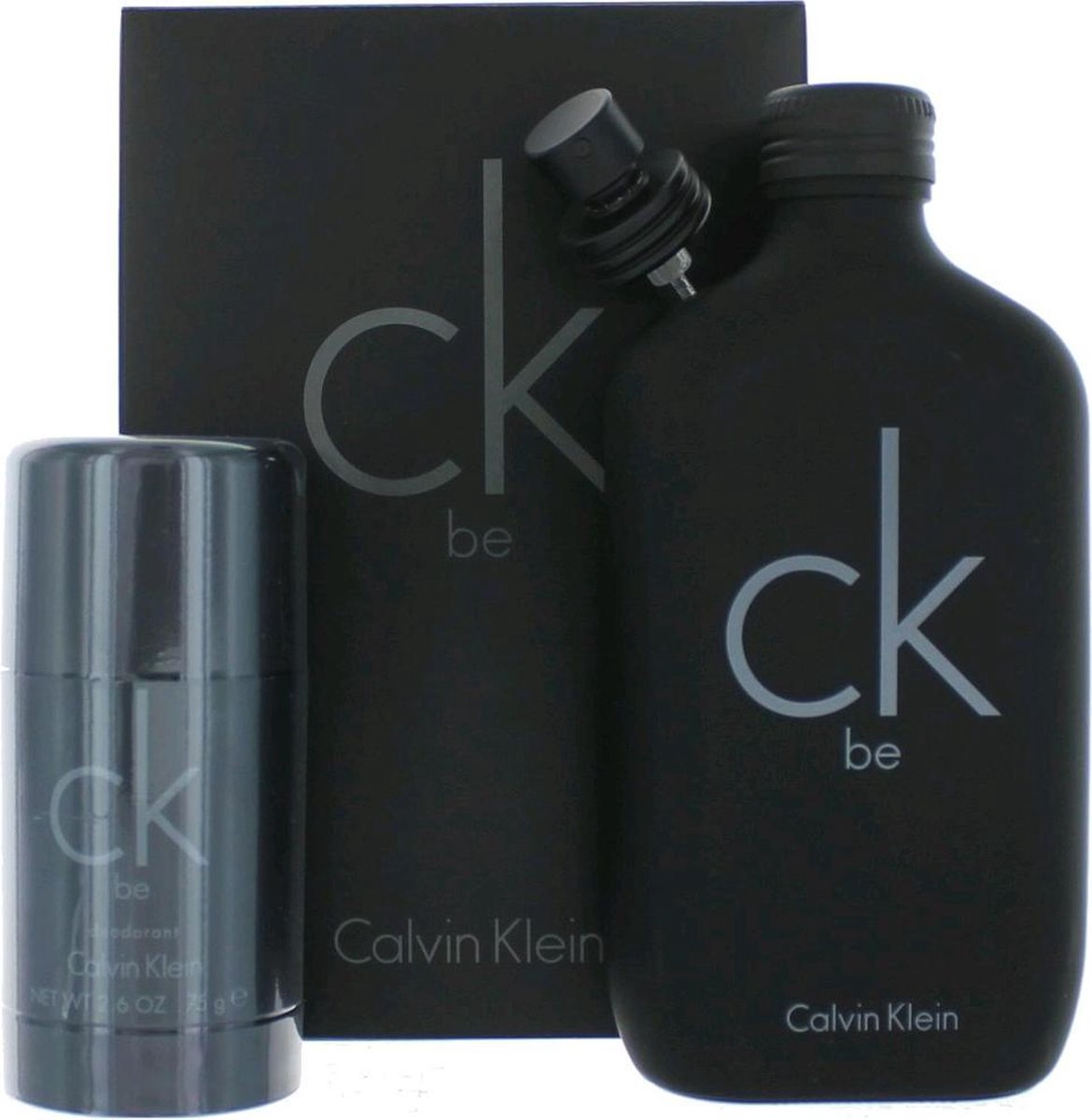 CK BE by Calvin Klein   - Gift Set - 200 ml Eau De Toilette Spray + 80 ml Deodorant Stick