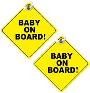 Bellamo®|Baby veiligheid|Baby on board met zuignap - 2 stuks| Baby on board plaatjes