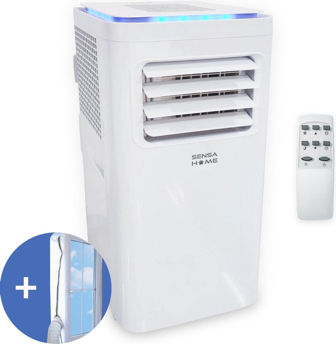 SensaHome Mobiele Airco - 7000 BTU - Airco op wielen met Afstandsbediening