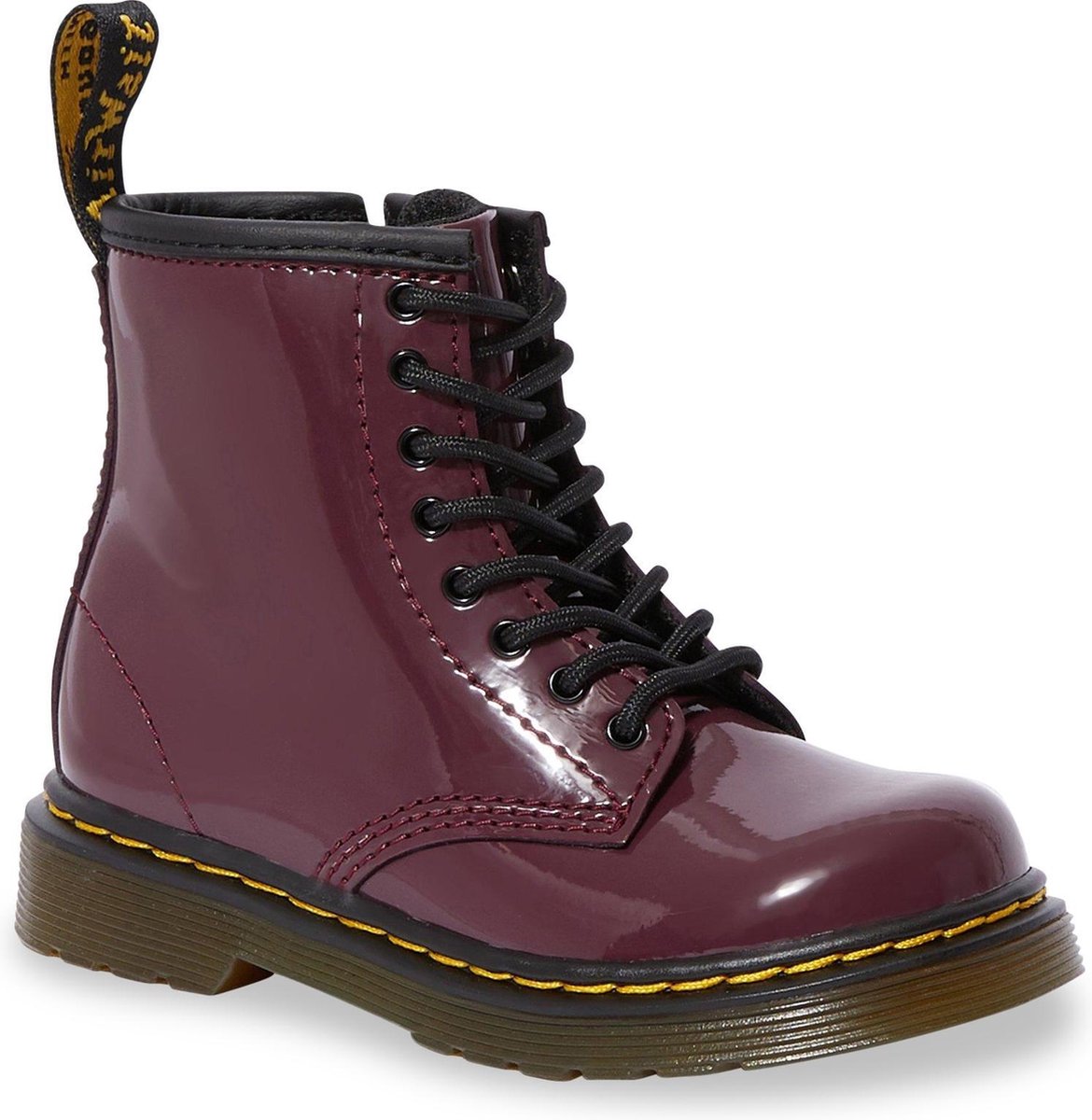 Dr. Martens 1460 Patent Plum Meisjes Laarzen - Rood - Maat 23