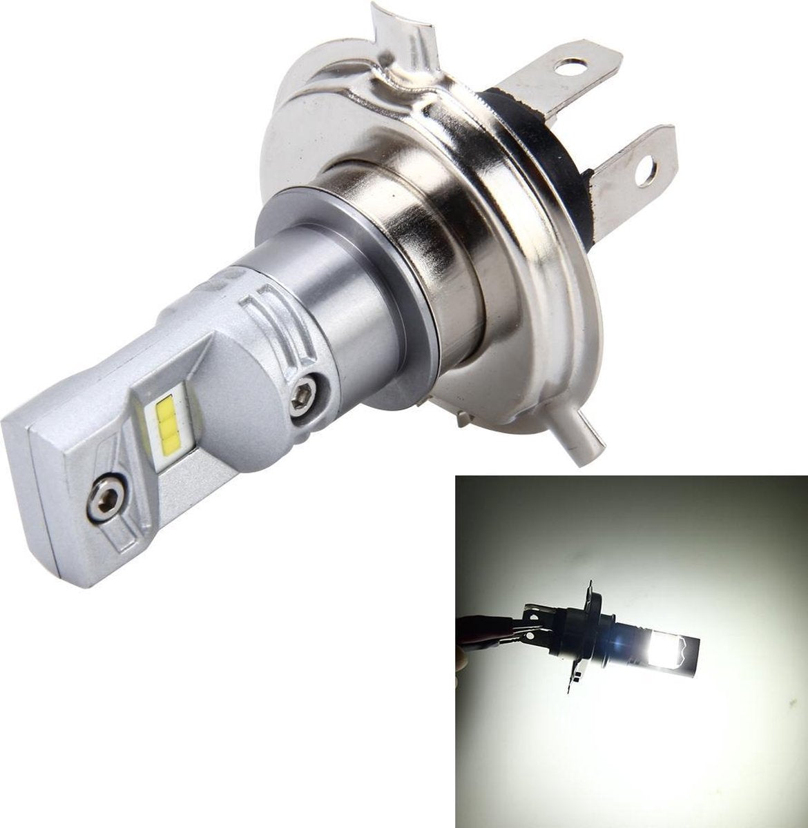 H4 60W 900 LM 6000K Autorichtlampen met 6 CSP-lampen