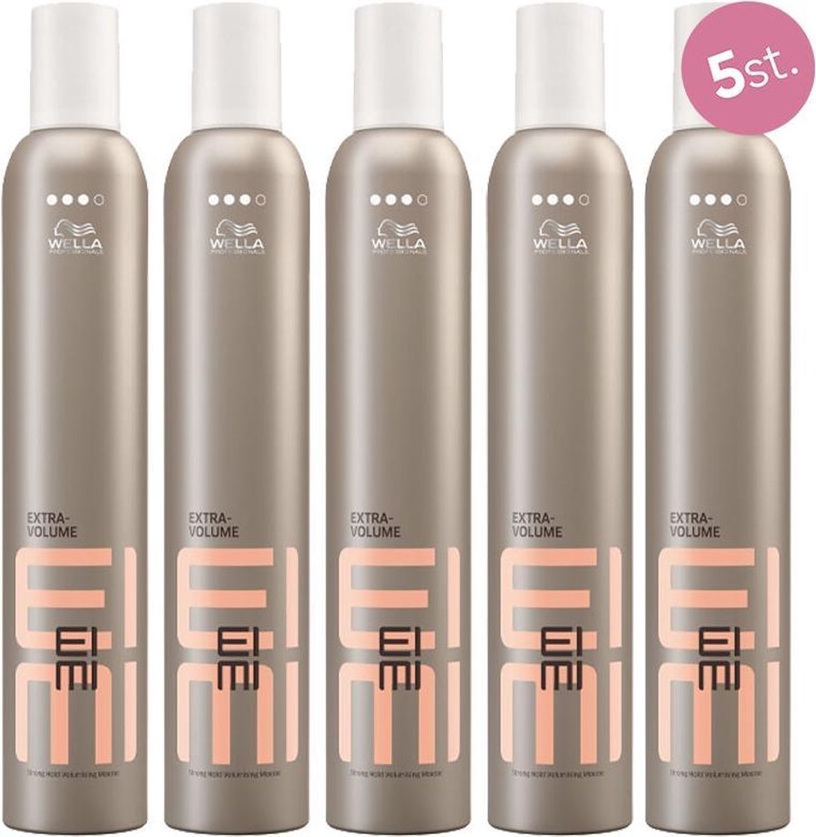 5X Wella EIMI Extra Volume Mousse 500ml