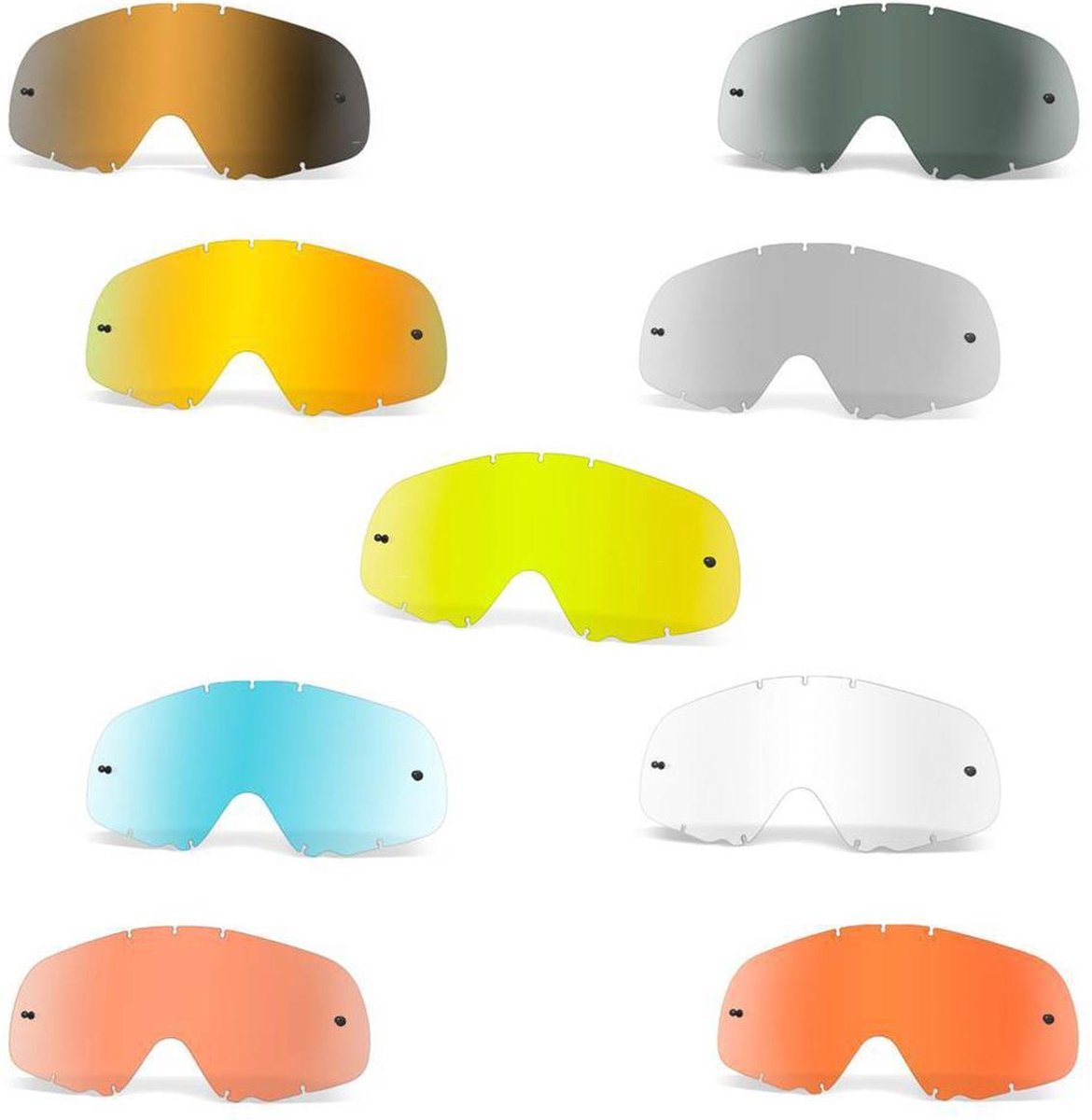 Oakley Lens Voor Oakley O2 MX Crossbrillen  -Helder