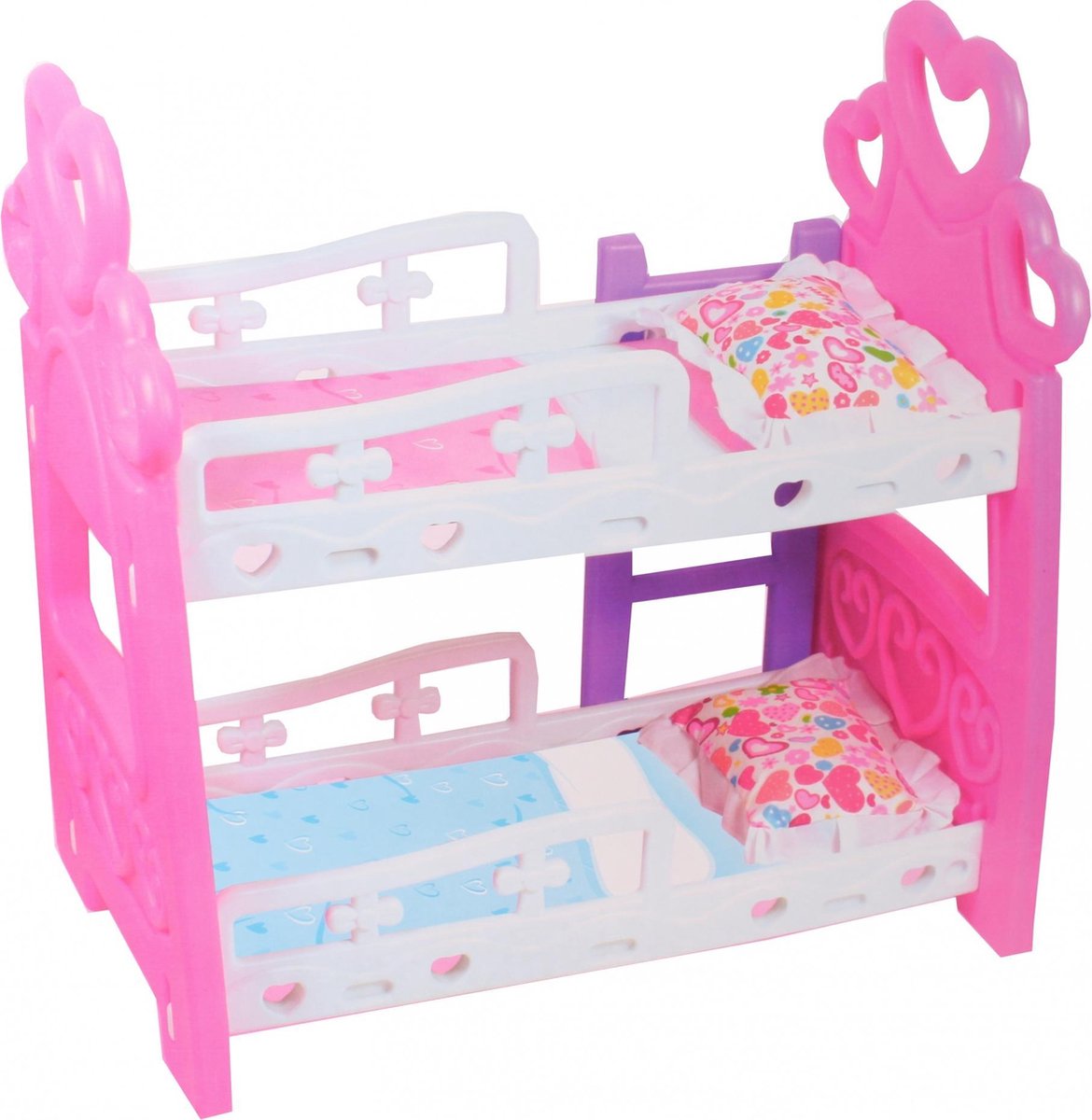 Toi-toys Poppen Stapelbed Wit/roze 50 X 31 X 50 Cm