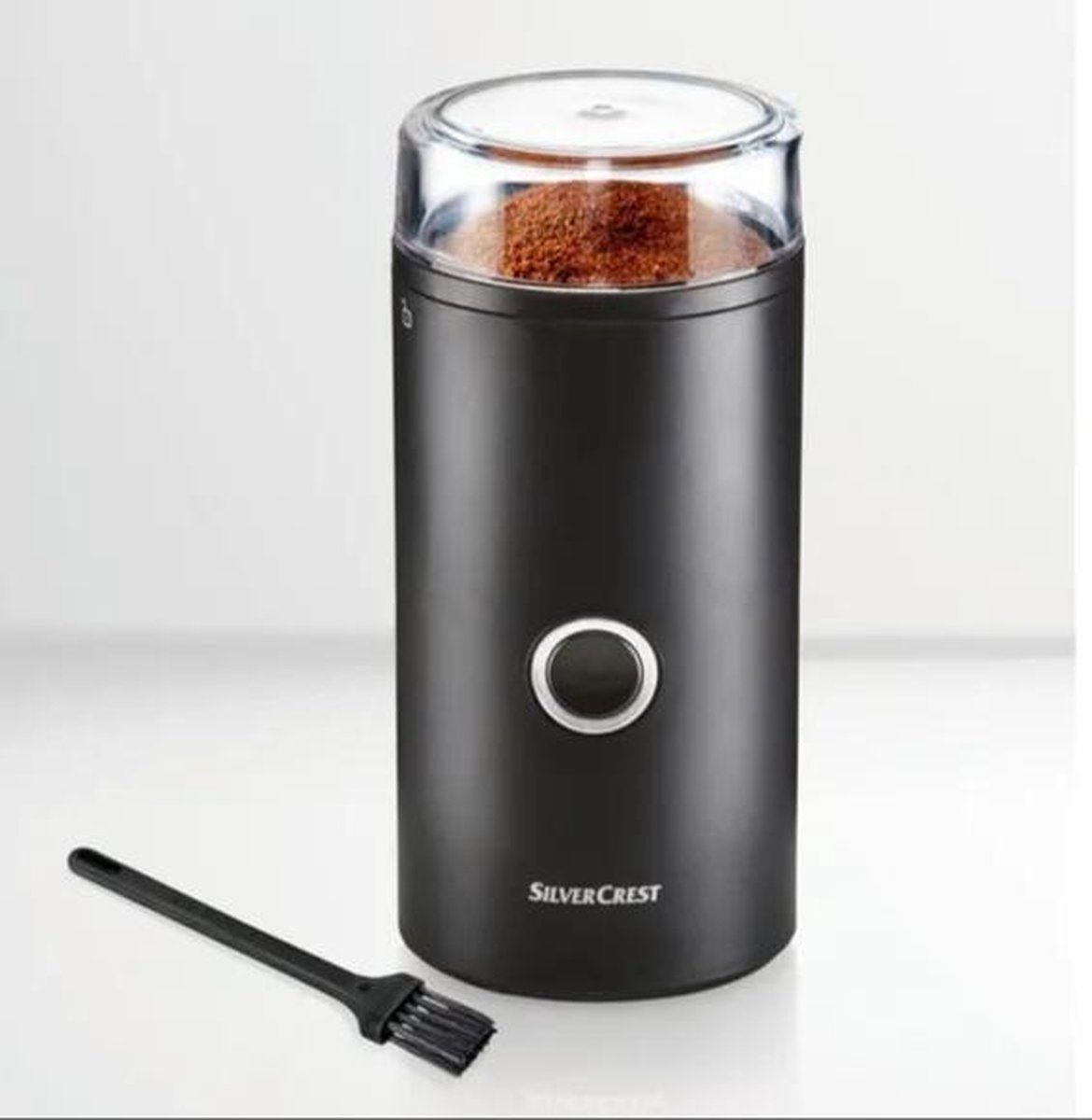 Elektrische koffiemolen 70 Gram met RVS maalwerk 150W -  Roestvrijstaal - Zwart - Coffee Grinder - Bonenmaler voor Verse Koffiebonen - Voor Espressomachine - French Press - Percolator - Verse pepermaler