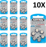 Rayovac gehoorapparaat batterijen - 675 - blauw - 10 x 6 stuks