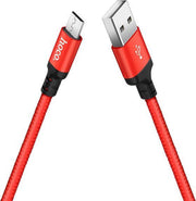 Hoco USB kabel naar Micro USB rood - 1 m