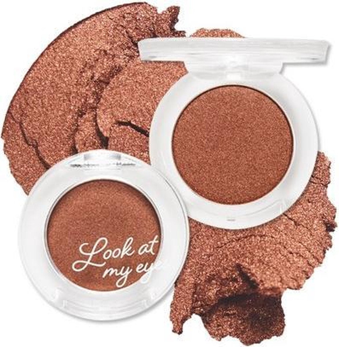 Etude House Eyeshadow Look at My Eyes Velvet #BR406 Burnt Toast  - Rich Pigment - Oogschaduw Koper Bruin - Brown Copper Natural Popping Eyes