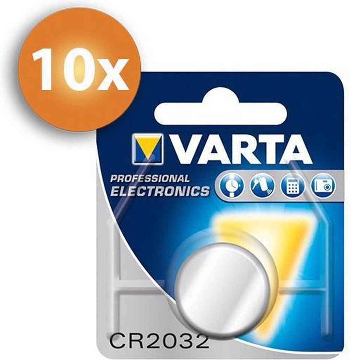 Voordeelpak Varta CR2032 knoopcel batterijen - 10 stuks