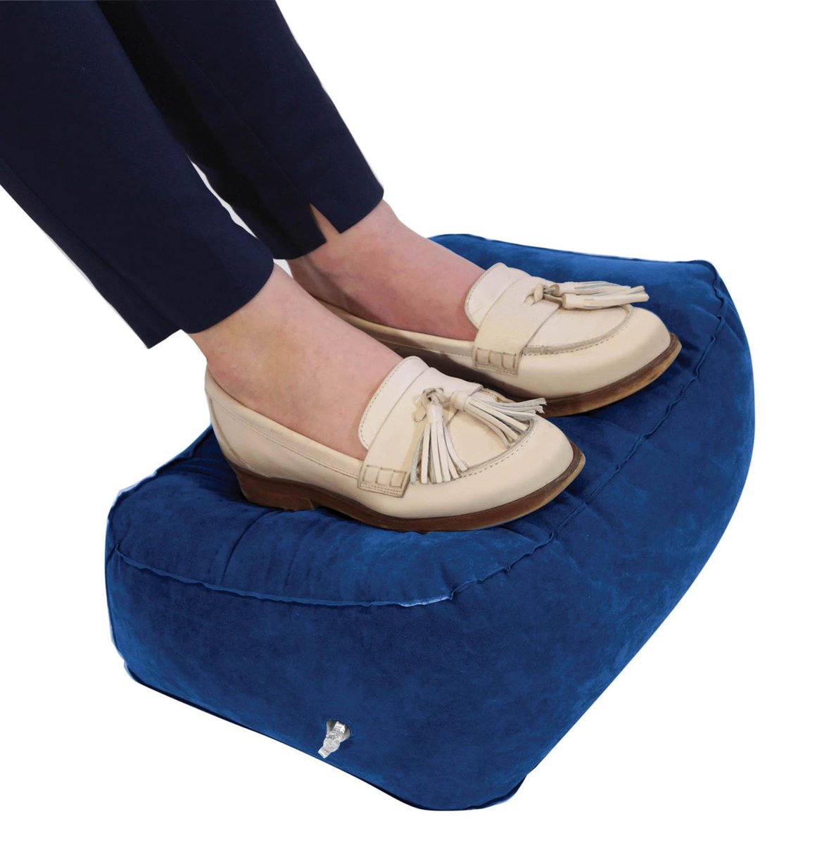 Aidapt opblaasbaar voet kussen - blauw