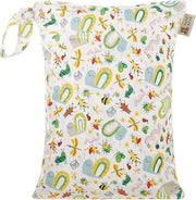 HappyBear Wetbag - Insecten | Waterdichte opbergtas - luiers - 2 vakken - 30cm x 40cm