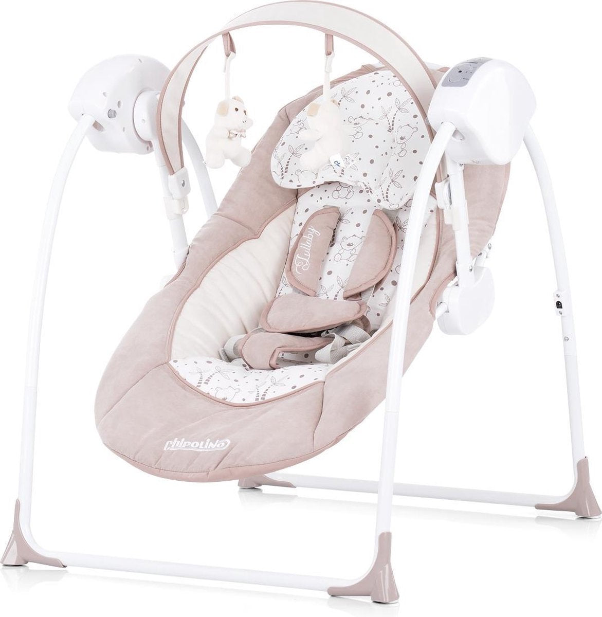 Elektrische babyschommel Chipolino Lullaby mokka