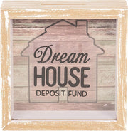 Spaarpot 15*5*15 cm Bruin | 6H1780 | Clayre & Eef