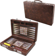 Backgammon koffer - Tavla - Luxe backgammon set - Bordspel - 45