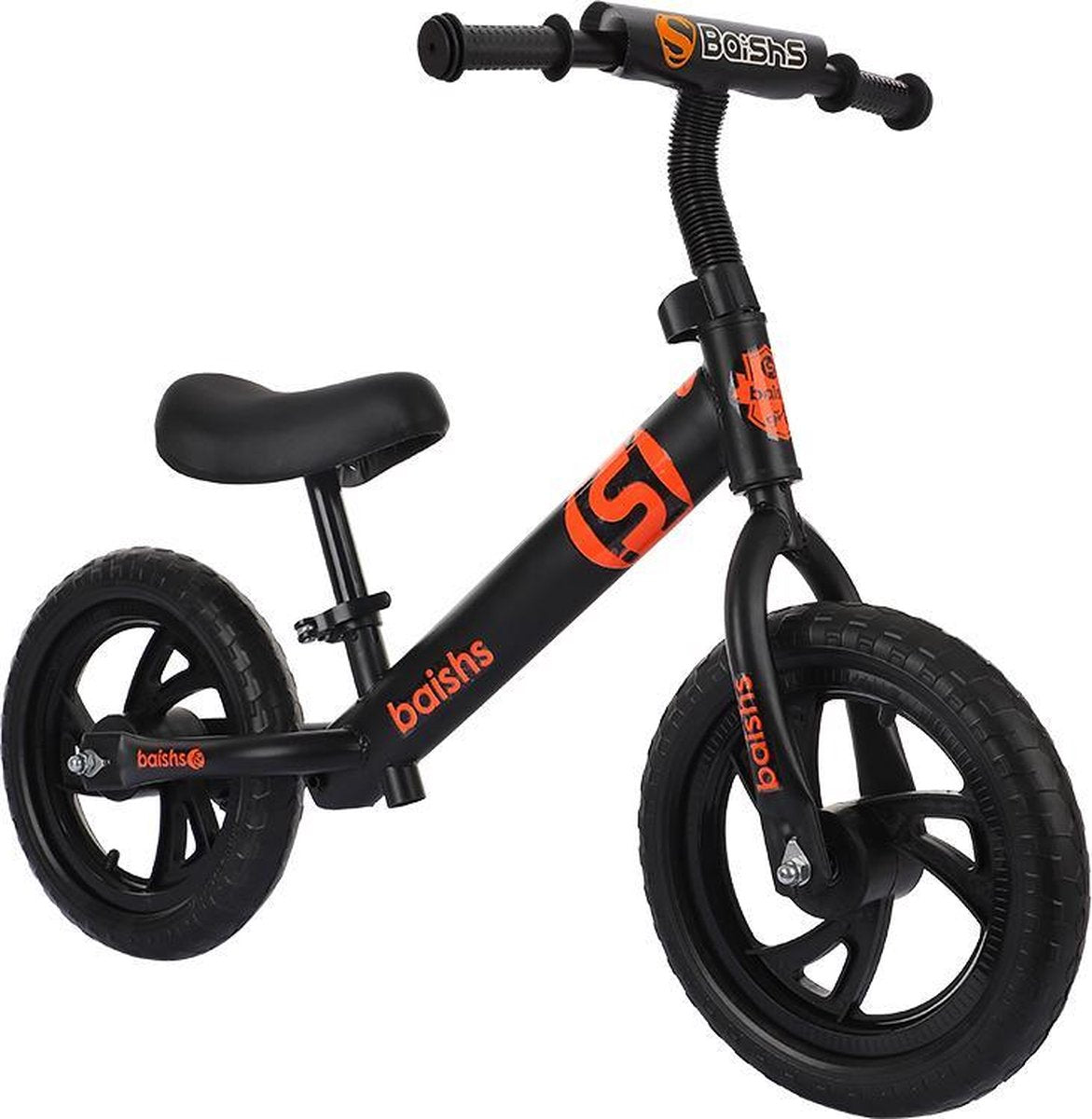 Baishs Kinder loopfiets Zwart Oranje 2Jaar - 6Jaar