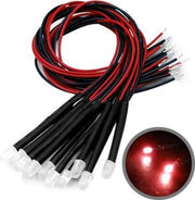 10 STKS DIY Rode LED-lamp (rood licht)