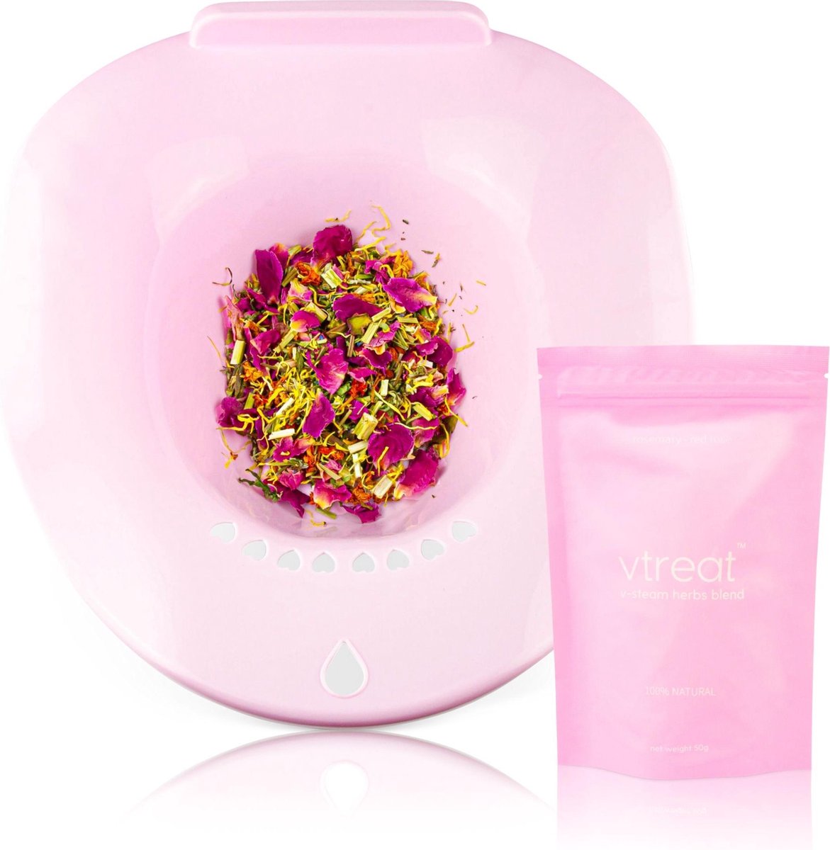 VTREAT® steam & seat roze  - vaginale schimmelinfectie/vaginale verzorging