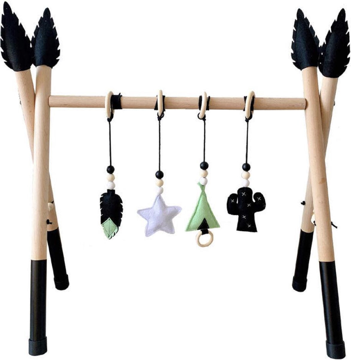 Babygym Hout Zwart