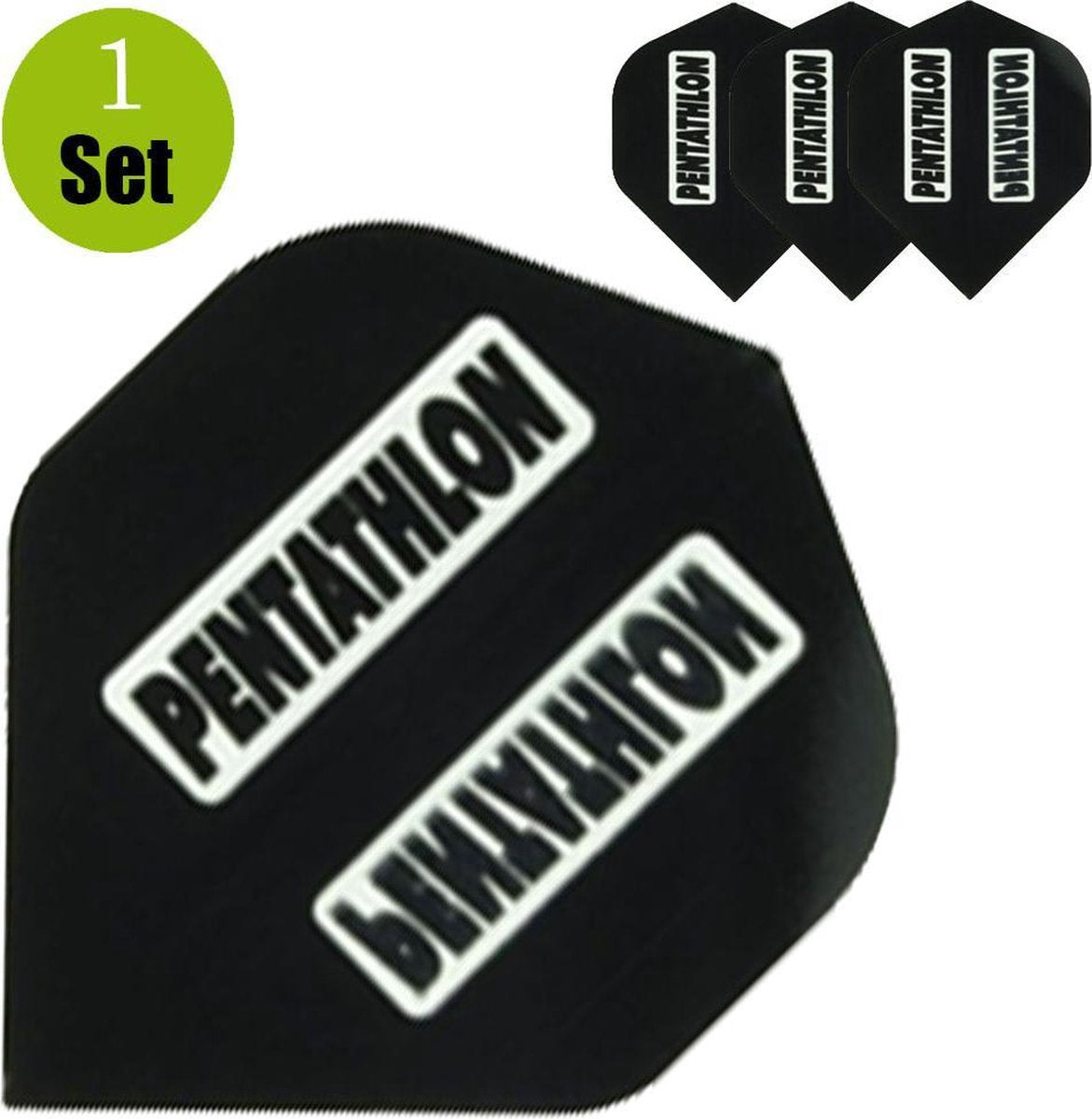 Pentathlon Dartflights - Zwart- ()
