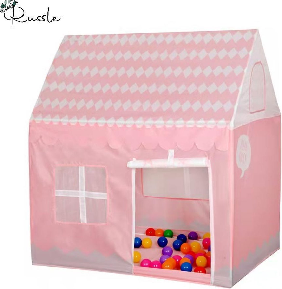 Speeltent Roze-Wit