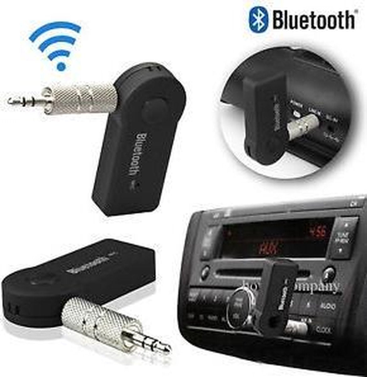 Veex Bluetooth Adapter - Draadloos muziek afspelen - Bluetooth Audio - Bluetooth ontvanger - Bluetooth in de auto