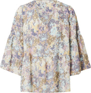 Cream blouse Gemengde Kleuren-38 (M)