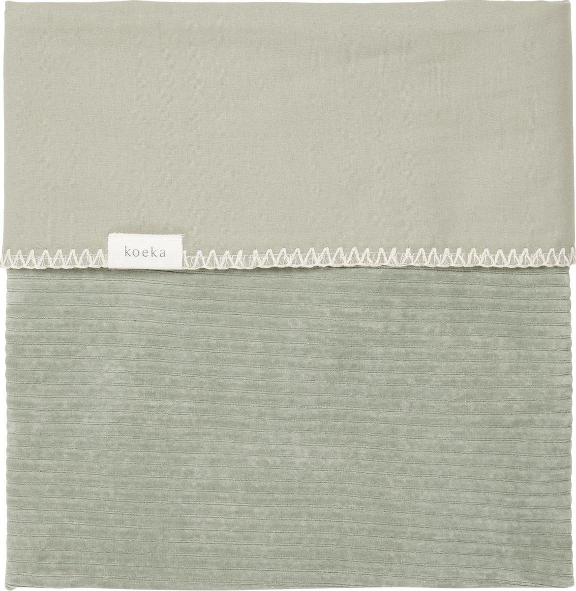 Koeka Wiegdeken flanel Vik - shadow green 75x100cm