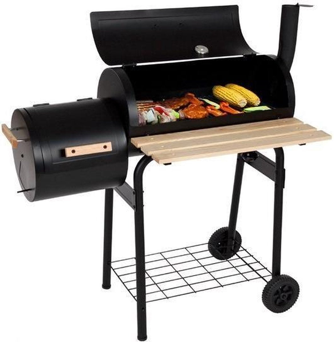 Tectake Houtskool Smokerbarbecue