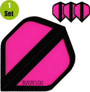 Raw100 Zone Dart Flights - Roze- ()