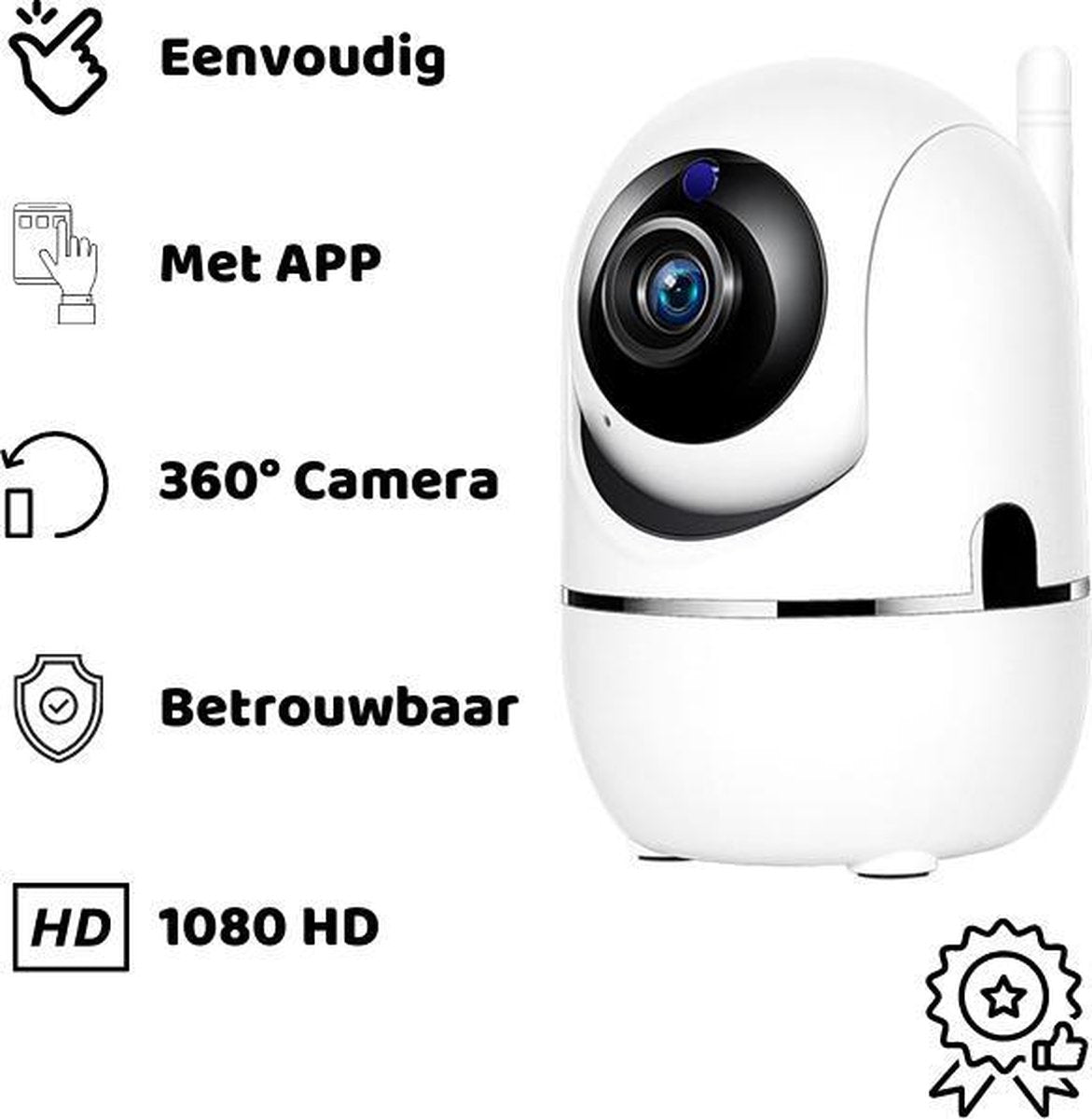 Babyfoon met camera - bediening met gratis app - maak overal verbinding met de babyfoon - babyfoon met camera en app