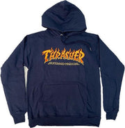 Thrasher Fire Logo heren casual sweater marine