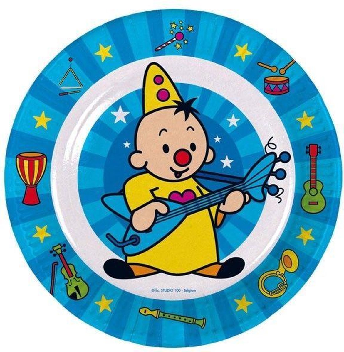 Kartonnen Bordjes Bumba Borden 23 cm 8 stuks - Wegwerp borden - Feest/verjaardag/BBQ borden