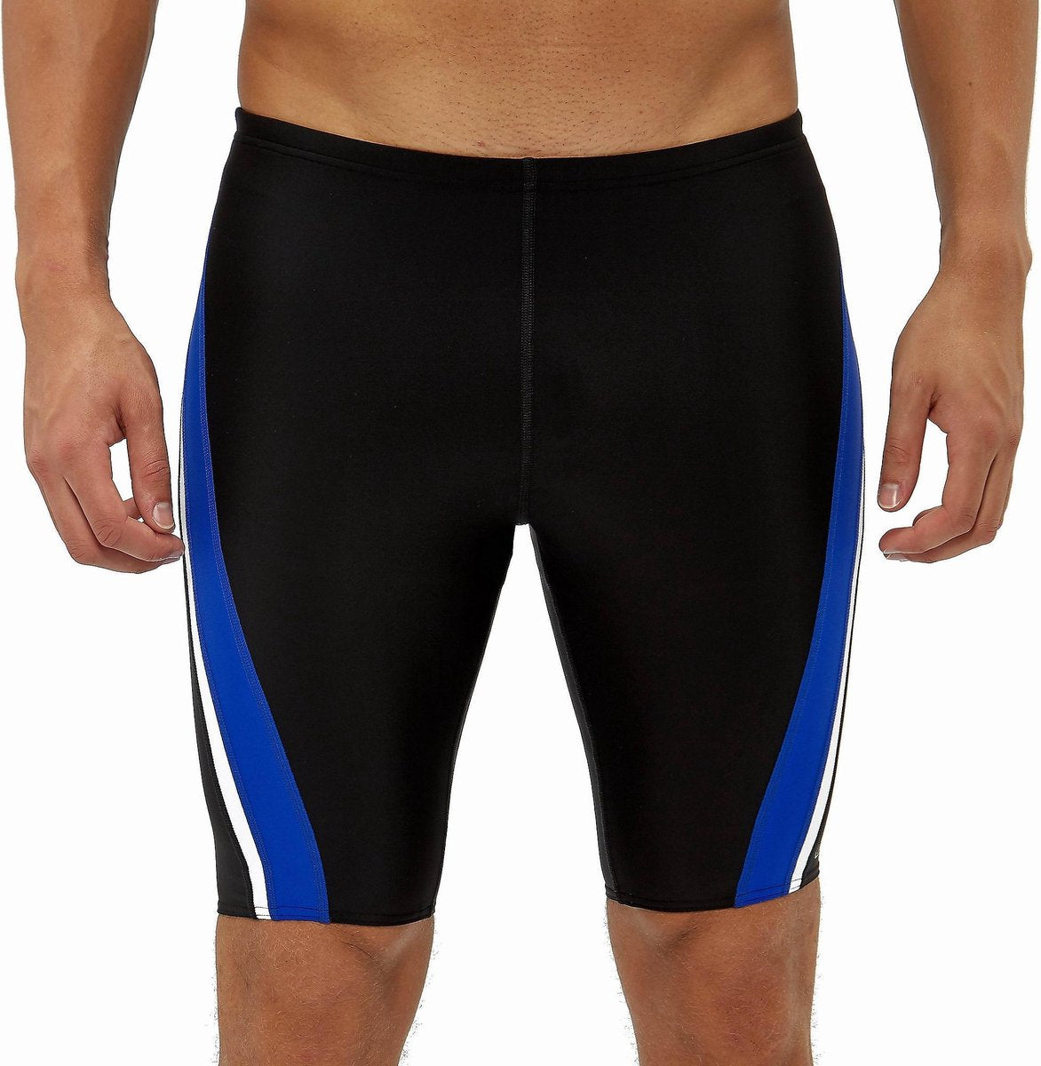 Inq Rivard Jammer Zwembroek Zwart/Blauw Heren - Maat XXL