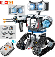 Robot Wall-E - Bouwstenen Set - Technic Robot met Motor + Controller - 28cm Hoog - Afstand Bestuurbaar - 611 Blokjes - Geschikt voor LEGO - Constructie Speelgoed