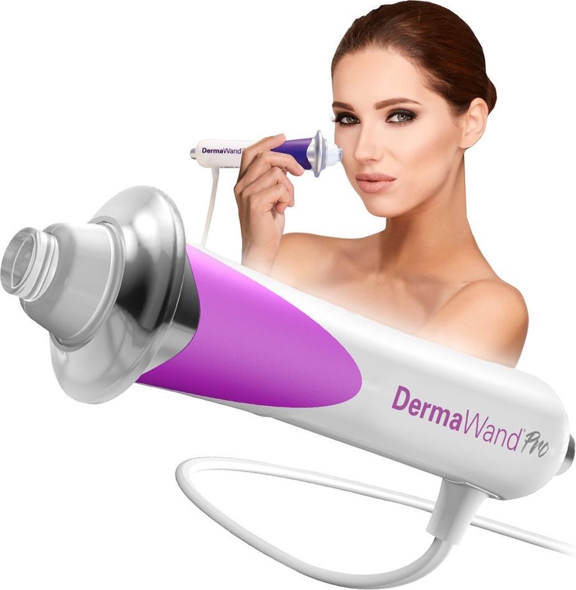 Derma Wand PRO Huidsverzorgingsapparaat Anti-aging Microdermabrasie - Huidsimulatie - Gezichtsmassage