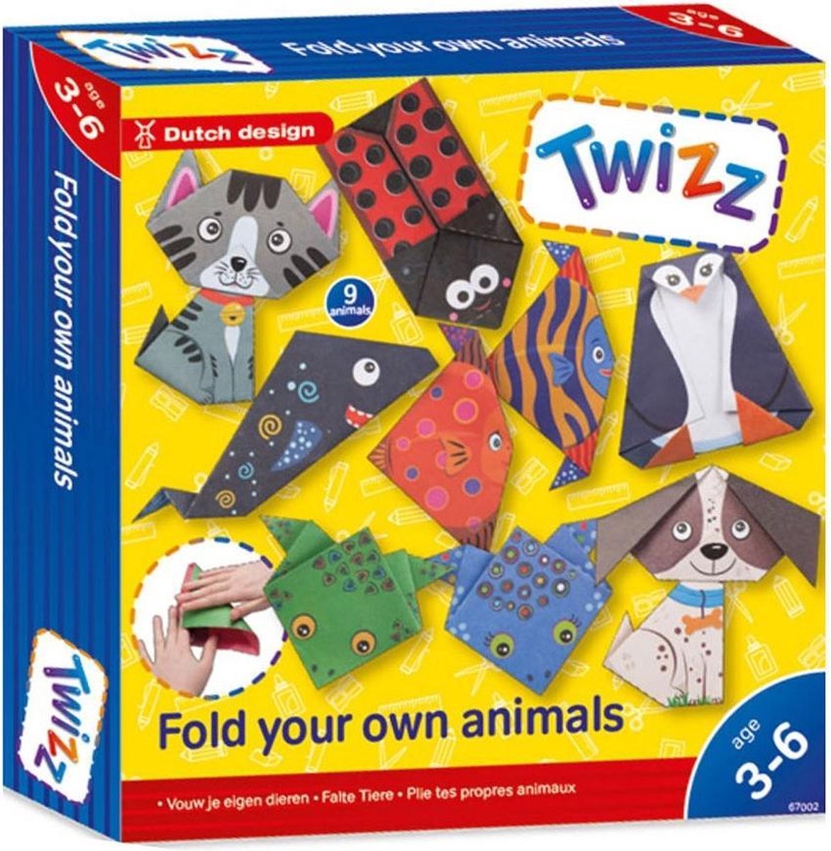 Twizz Vouw Je Eigen Dieren 9-delig