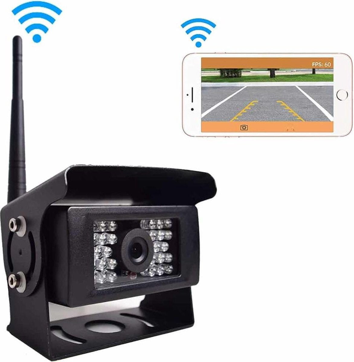 F0503 684 x 512 Effectieve Pixel HD Waterdicht 28 LED IR Nachtzicht 120 graden Groothoek Auto / Truck Achteruitrijcamera Backup Achteruitrijcamera
