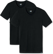 Schiesser t-shirt met V-hals 2 pack Long Life Cotton