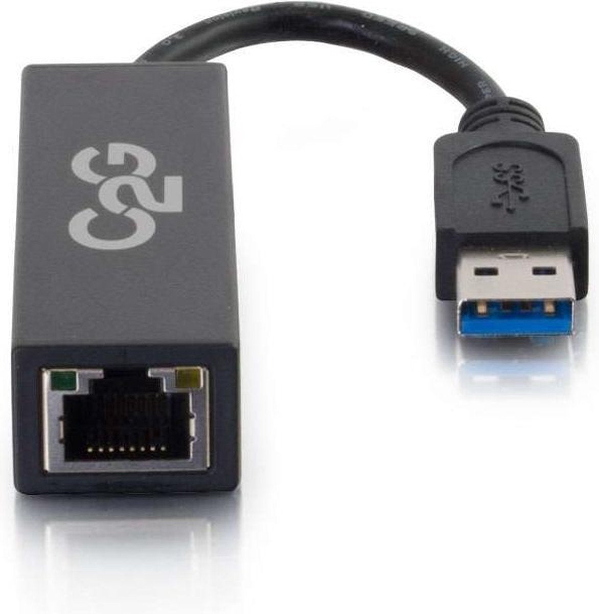 C2G 81693 tussenstuk voor kabels USB 3.0 RJ45 Zwart